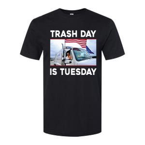 Trash Day Is Tuesday Trump Garbage Truck Love America Softstyle CVC T-Shirt