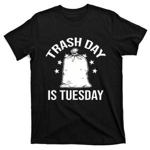 Trash Day Is Tuesday Trump Garbage Trump Retro Trash Truck T-Shirt