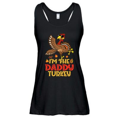 Turkey Day I'm The Daddy Turkey Thanksgiving Day Ladies Essential Flowy Tank