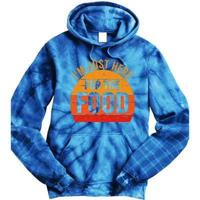 Turkey Day Im Just Here For The Food Thanksgiving Day Tie Dye Hoodie