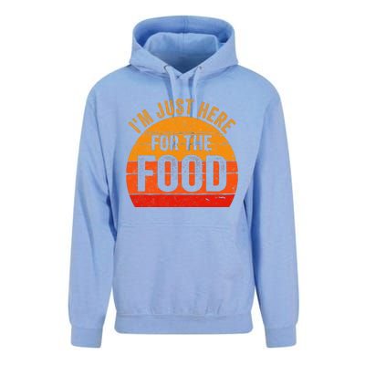 Turkey Day Im Just Here For The Food Thanksgiving Day Unisex Surf Hoodie