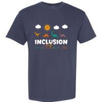 Trex Dinosaur Inclusion Matters Special Education Teacher Garment-Dyed Heavyweight T-Shirt