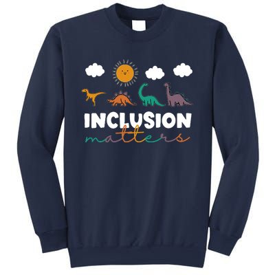 Trex Dinosaur Inclusion Matters Special Education Teacher Sweatshirt