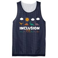 Trex Dinosaur Inclusion Matters Special Education Teacher Mesh Reversible Basketball Jersey Tank