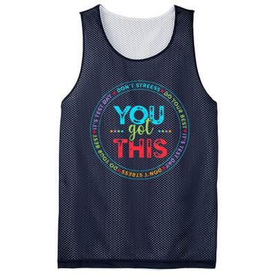 Testing Day ItS Test Day You Got This Teacher Student Mesh Reversible Basketball Jersey Tank