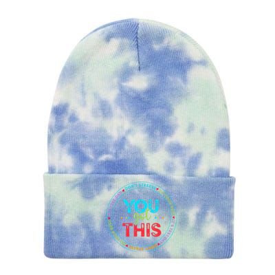 Testing Day ItS Test Day You Got This Teacher Student Tie Dye 12in Knit Beanie