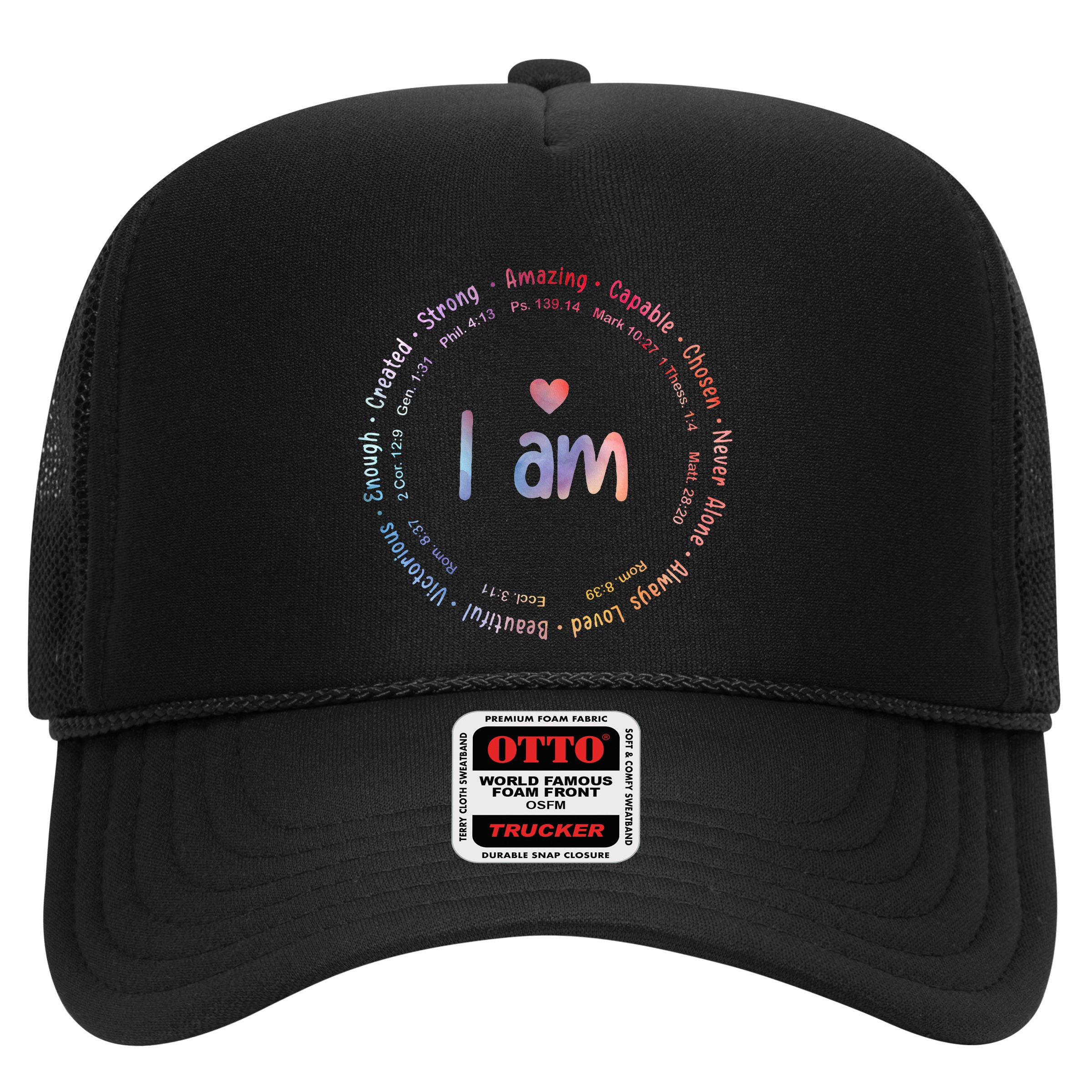 Tie Dye I Am Inspiration Christian Religious Bible Verses Hat