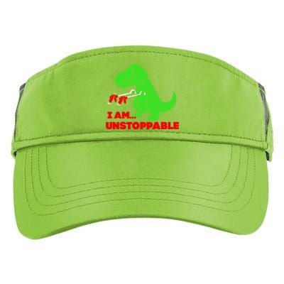 Trex Dinosaur I Am Unstoppable Gifts Xmas Adult Drive Performance Visor