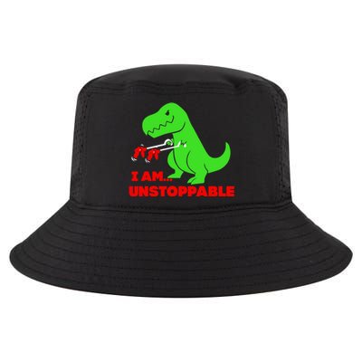 Trex Dinosaur I Am Unstoppable Gifts Xmas Cool Comfort Performance Bucket Hat