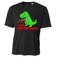 Trex Dinosaur I Am Unstoppable Gifts Xmas Cooling Performance Crew T-Shirt