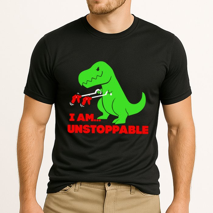 Trex Dinosaur I Am Unstoppable Gifts Xmas Cooling Performance Crew T-Shirt