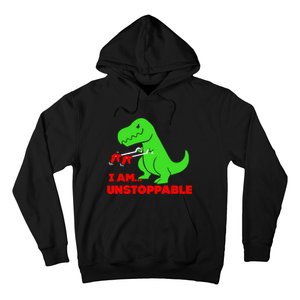 Trex Dinosaur I Am Unstoppable Gifts Xmas Hoodie