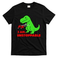 Trex Dinosaur I Am Unstoppable Gifts Xmas T-Shirt