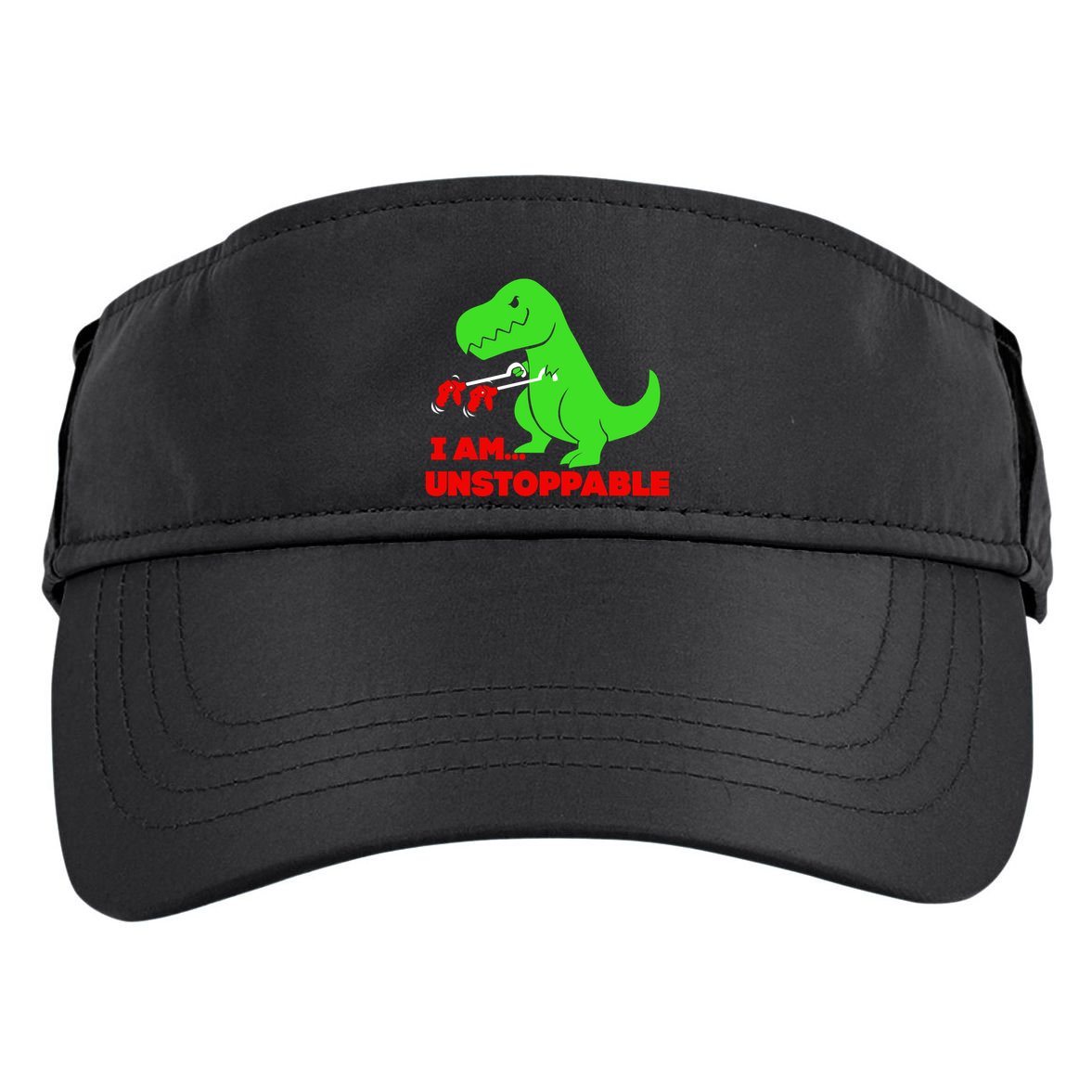 Trex Dinosaur I Am Unstoppable Gifts Xmas Adult Drive Performance Visor