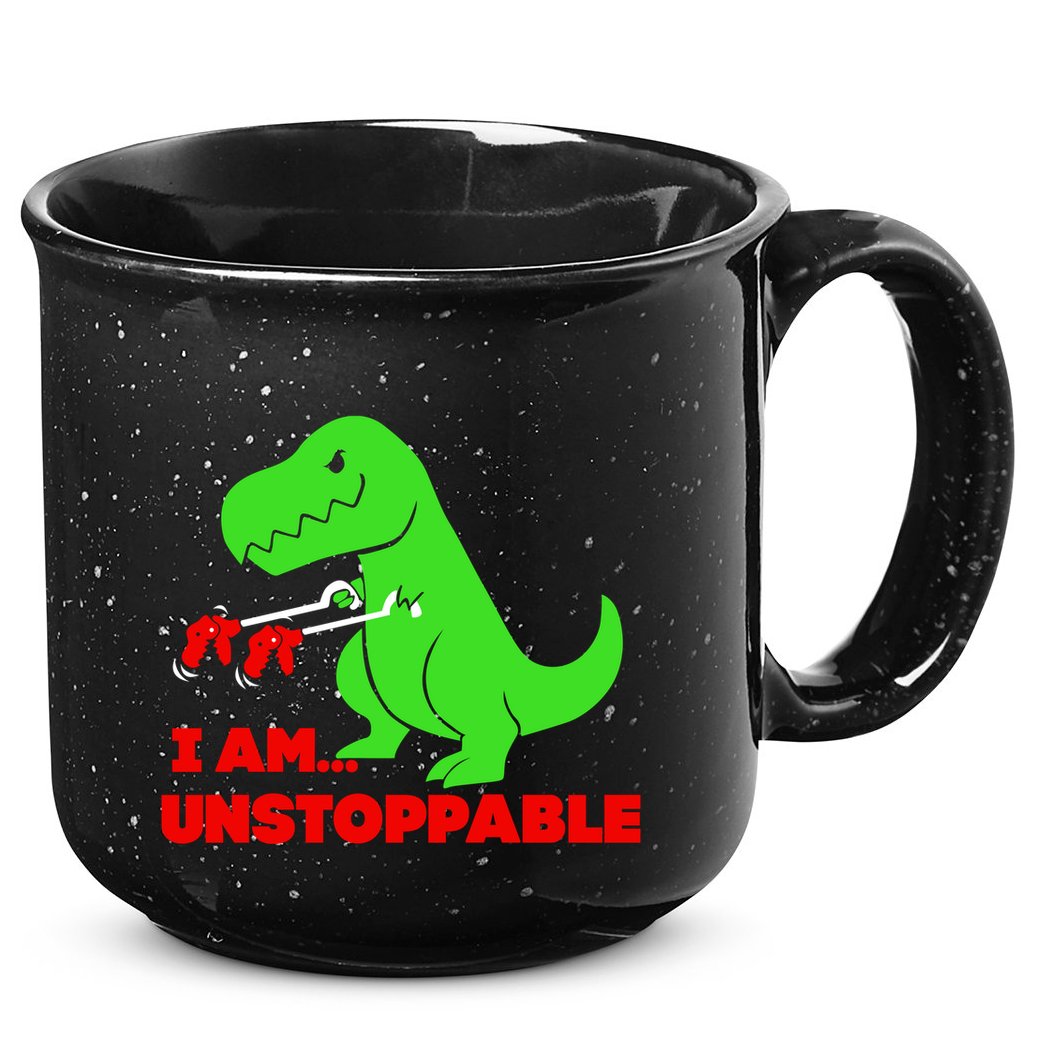 Trex Dinosaur I Am Unstoppable Gifts Xmas 15oz Campfire Ceramic Mug