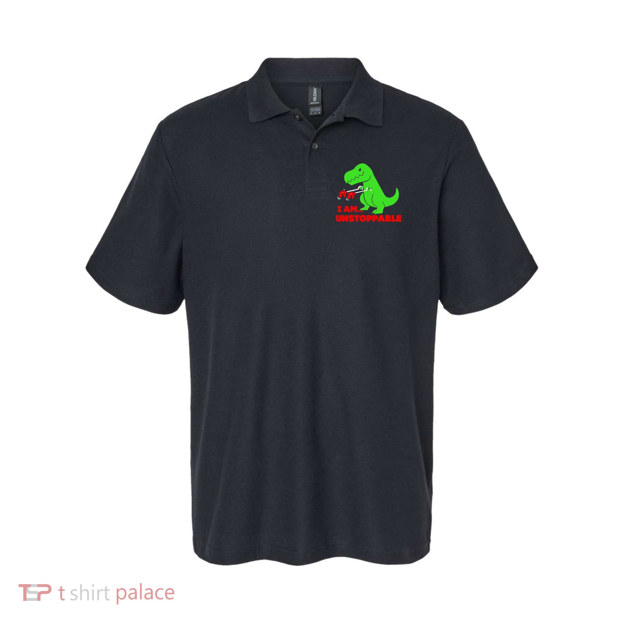 Trex Dinosaur I Am Unstoppable Gifts Xmas Polo