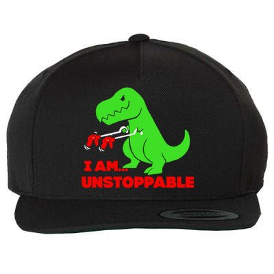 Trex Dinosaur I Am Unstoppable Gifts Xmas Wool Snapback Cap