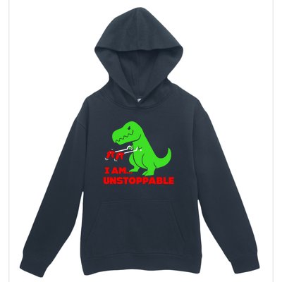 Trex Dinosaur I Am Unstoppable Gifts Xmas Urban Pullover Hoodie