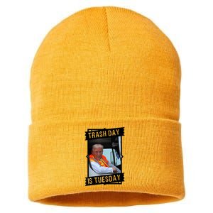 Trash Day Is Tuesday Love America Sustainable Knit Beanie