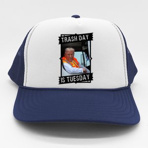 Trash Day Is Tuesday Love America Trucker Hat