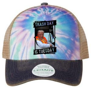 Trash Day Is Tuesday Love America Legacy Tie Dye Trucker Hat