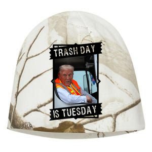 Trash Day Is Tuesday Love America Kati - Camo Knit Beanie