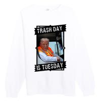 Trash Day Is Tuesday Love America Premium Crewneck Sweatshirt