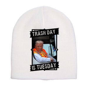 Trash Day Is Tuesday Love America Short Acrylic Beanie