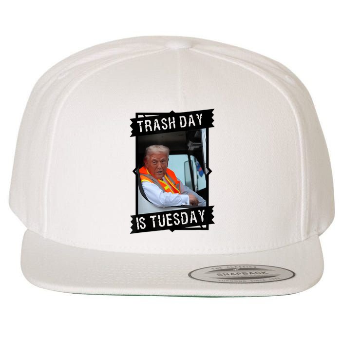 Trash Day Is Tuesday Love America Wool Snapback Cap