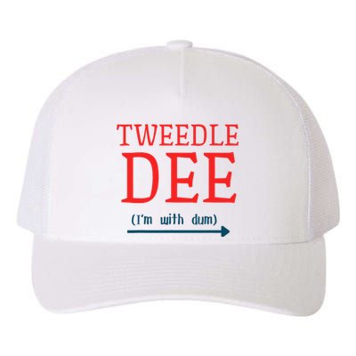 Tweedle Dee IM With Dum Couple & Friends Funny Lazy Costume Gift Yupoong Adult 5-Panel Trucker Hat