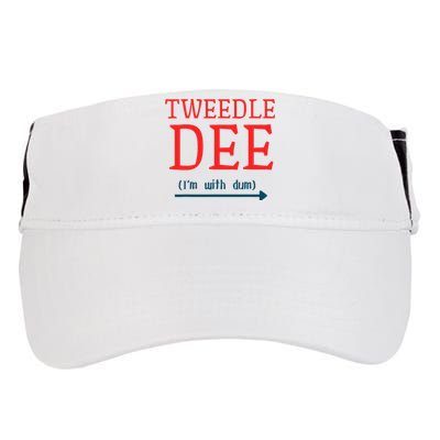 Tweedle Dee IM With Dum Couple & Friends Funny Lazy Costume Gift Adult Drive Performance Visor