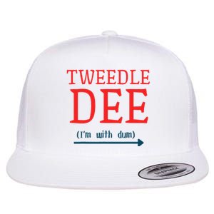 Tweedle Dee IM With Dum Couple & Friends Funny Lazy Costume Gift Flat Bill Trucker Hat