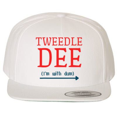 Tweedle Dee IM With Dum Couple & Friends Funny Lazy Costume Gift Wool Snapback Cap