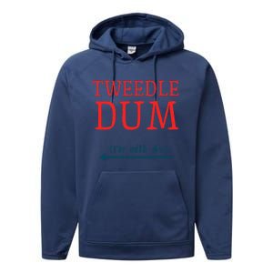 Tweedle Dum IM With Dee Couple & Friends Funny Lazy Costume Gift Performance Fleece Hoodie