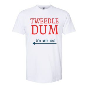 Tweedle Dum IM With Dee Couple & Friends Funny Lazy Costume Gift Softstyle CVC T-Shirt