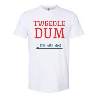 Tweedle Dum IM With Dee Couple & Friends Funny Lazy Costume Gift Softstyle CVC T-Shirt