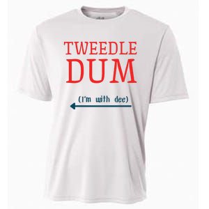 Tweedle Dum IM With Dee Couple & Friends Funny Lazy Costume Gift Cooling Performance Crew T-Shirt