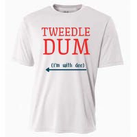 Tweedle Dum IM With Dee Couple & Friends Funny Lazy Costume Gift Cooling Performance Crew T-Shirt