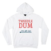 Tweedle Dum IM With Dee Couple & Friends Funny Lazy Costume Gift Hoodie