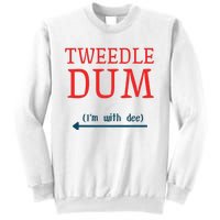 Tweedle Dum IM With Dee Couple & Friends Funny Lazy Costume Gift Sweatshirt