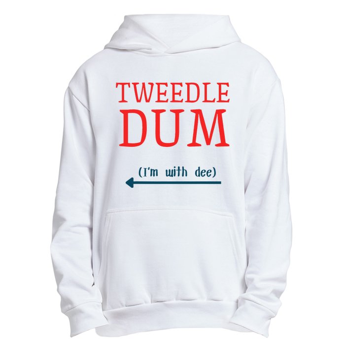 Tweedle Dum IM With Dee Couple & Friends Funny Lazy Costume Gift Urban Pullover Hoodie