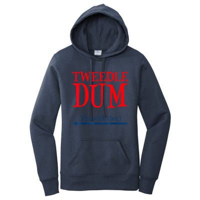 Tweedle Dum IM With Dee Lazy Couple Halloween Costumes Women's Pullover Hoodie