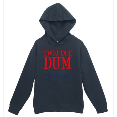 Tweedle Dum IM With Dee Lazy Couple Halloween Costumes Urban Pullover Hoodie