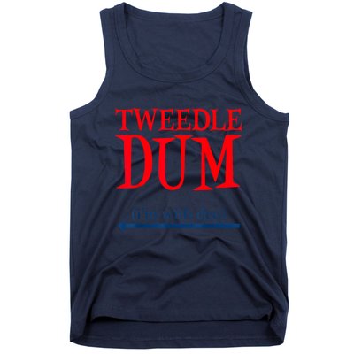 Tweedle Dum IM With Dee Lazy Couple Halloween Costumes Tank Top