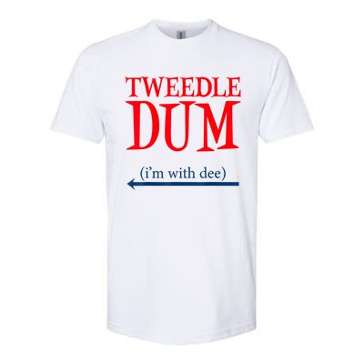 Tweedle Dum IM With Dee Lazy Couple Halloween Costumes Softstyle CVC T-Shirt