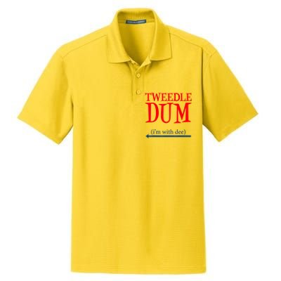 Tweedle Dum IM With Dee Lazy Couple Halloween Costumes Dry Zone Grid Polo