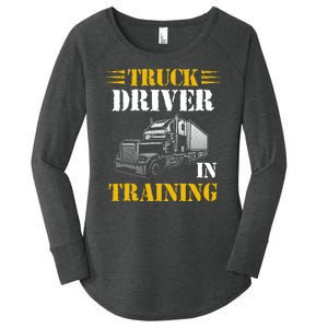 Truck Driver In Training Women's Perfect Tri Tunic Long Sleeve Shirt