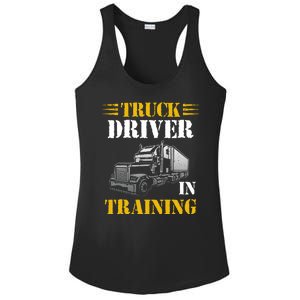 Truck Driver In Training Ladies PosiCharge Competitor Racerback Tank