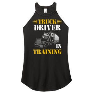 Truck Driver In Training Women's Perfect Tri Rocker Tank