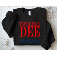 Tweedle Dee IM With Dum Lazy Couple Halloween Costumes Sweatshirt